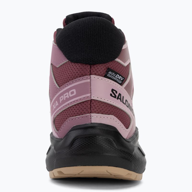 Детски туристически обувки Salomon XA Pro Mid Waterproof nocturne/dusky orchid 6
