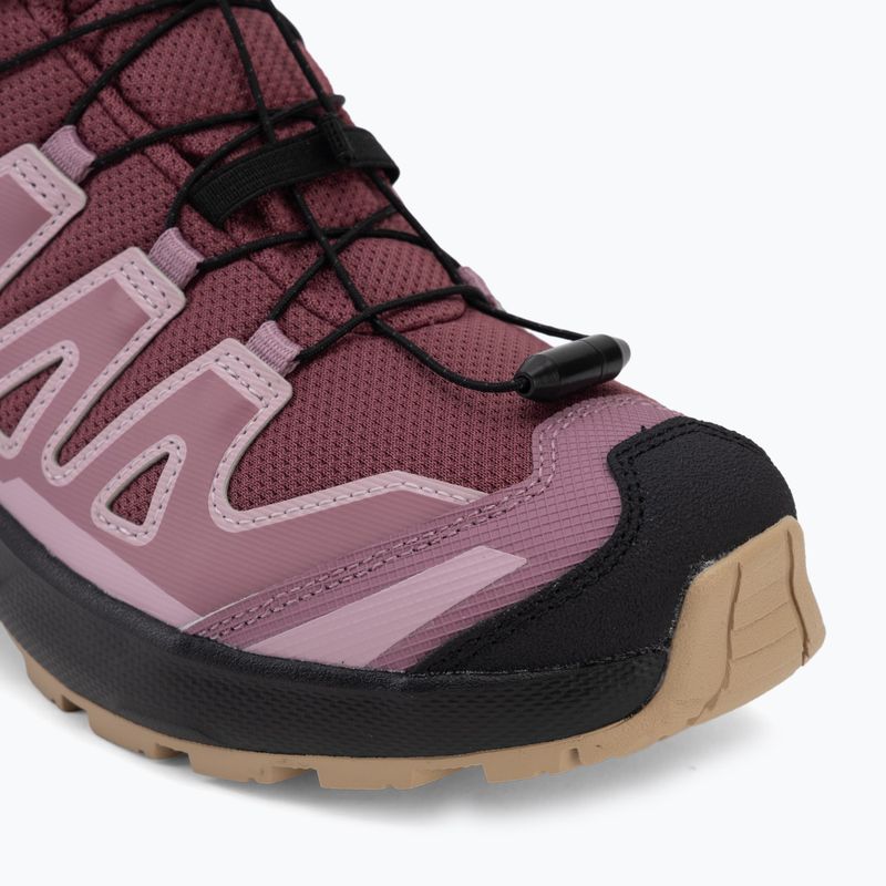 Детски туристически обувки Salomon XA Pro Mid Waterproof nocturne/dusky orchid 7