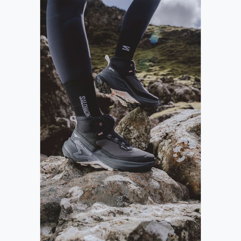 Дамски туристически обувки Salomon Genesis Mid GTX black/dawn pink 6