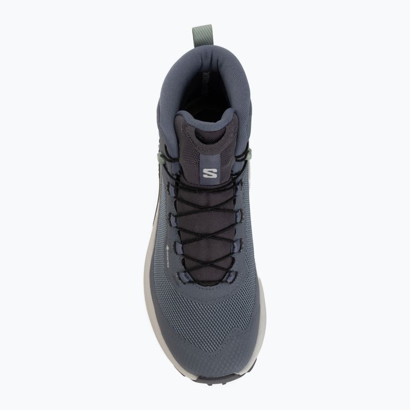 Дамски туристически обувки Salomon Genesis Mid GTX grisaille/green milieu 5