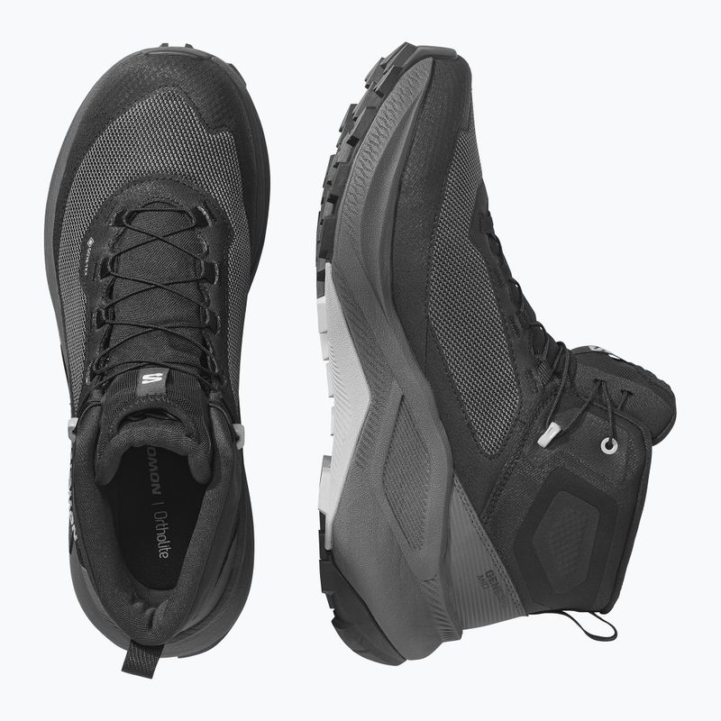 Мъжки туристически обувки Salomon Genesis Mid GTX black/asphalt 3