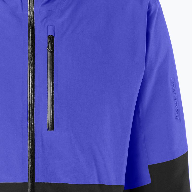 Мъжко скиорско яке Salomon Highland clematis blue/deep black 4