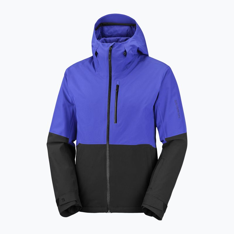 Мъжко скиорско яке Salomon Highland clematis blue/deep black 7