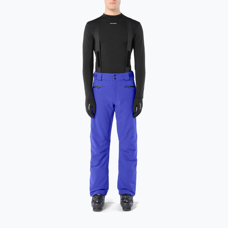 Мъжки скиорски панталони Salomon Edge clematis blue
