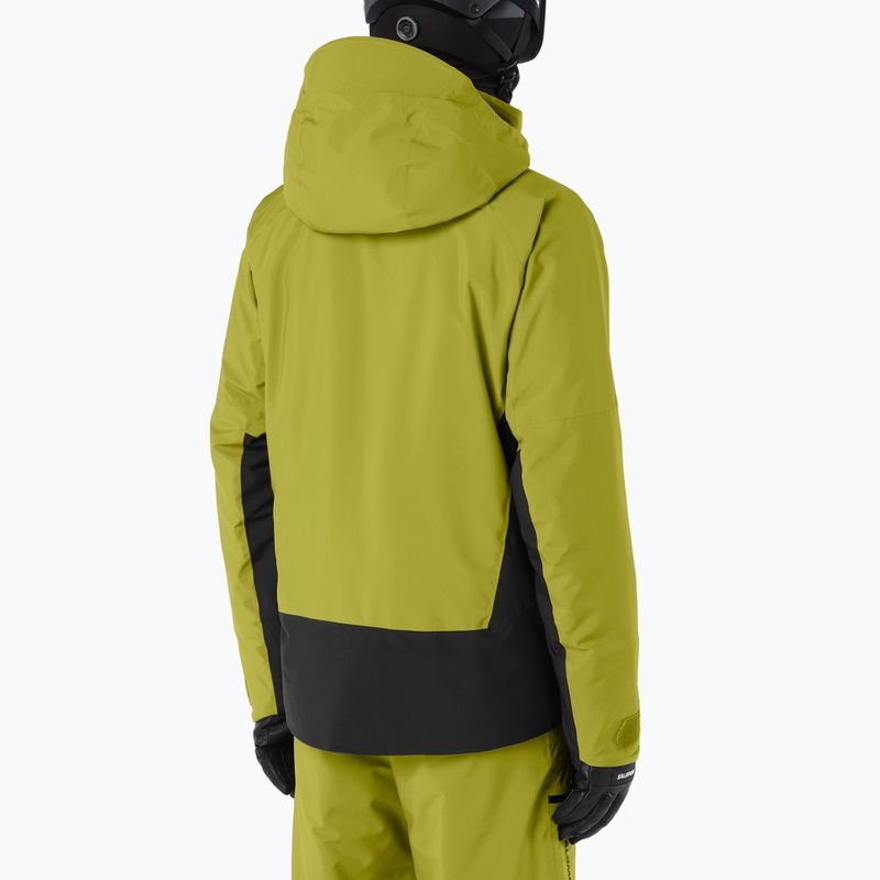 Мъжко скиорско яке Salomon Brilliant 2.0 cardamon seed/deep black 2