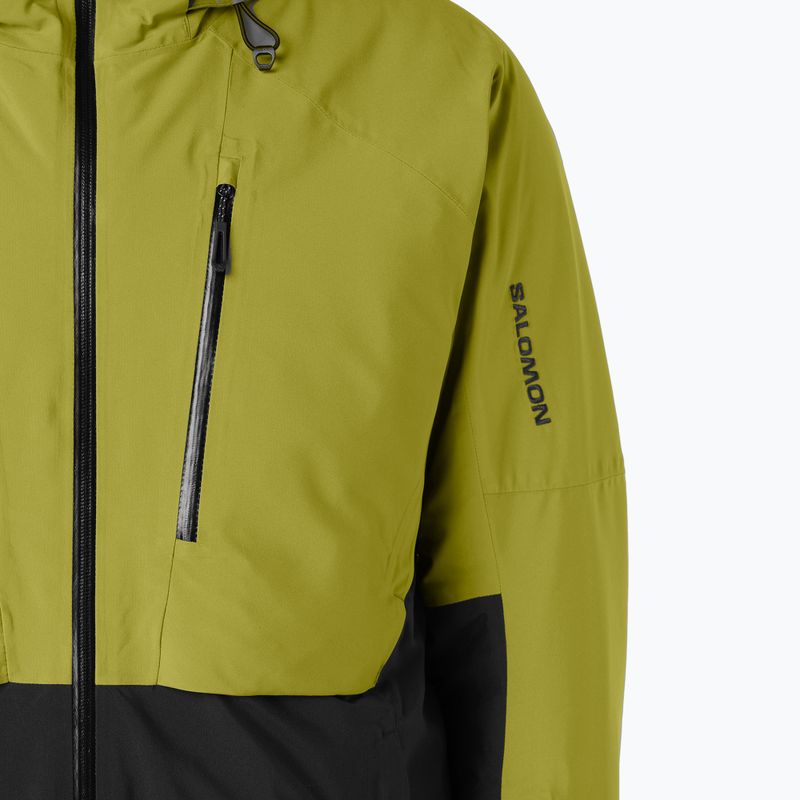 Мъжко скиорско яке Salomon Brilliant 2.0 cardamon seed/deep black 4