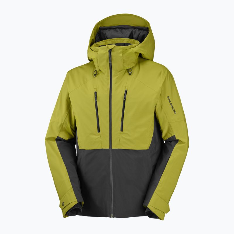 Мъжко скиорско яке Salomon Brilliant 2.0 cardamon seed/deep black 7