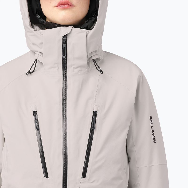 Дамско скиорско яке Salomon Brilliant 2.0 silver cloud 4