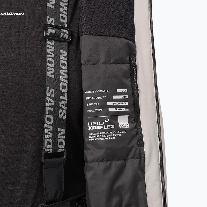Дамско скиорско яке Salomon Brilliant 2.0 silver cloud 6