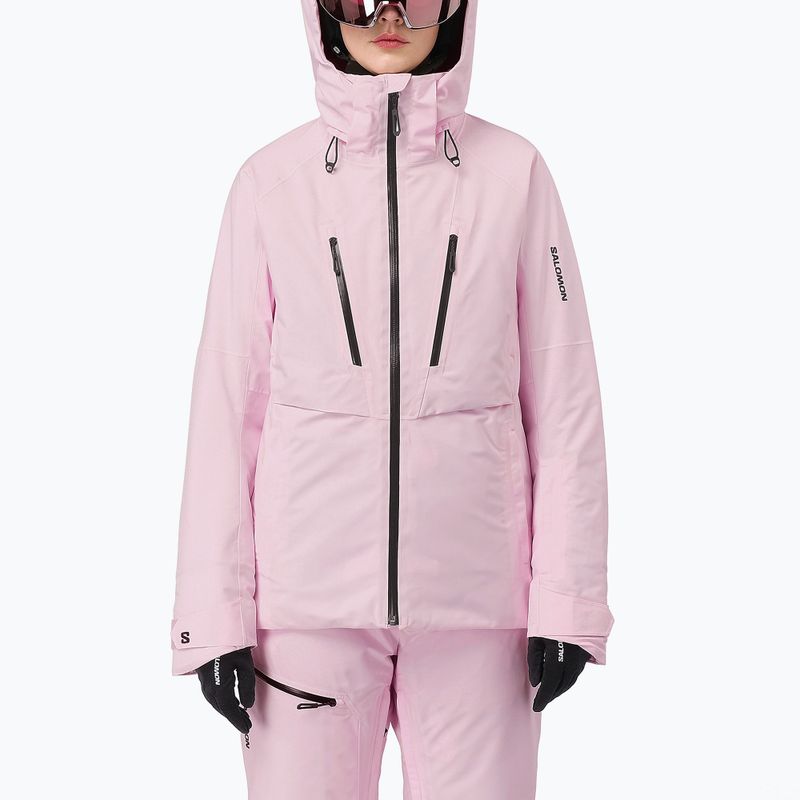 Дамско скиорско яке Salomon Brilliant 2.0 icy pink