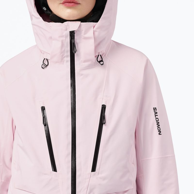 Дамско скиорско яке Salomon Brilliant 2.0 icy pink 4