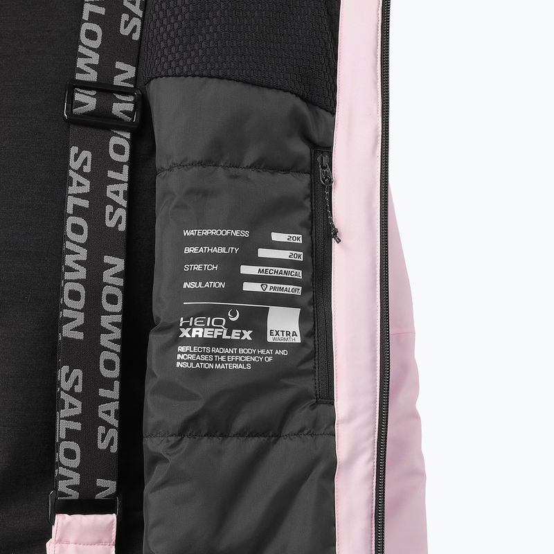 Дамско скиорско яке Salomon Brilliant 2.0 icy pink 6
