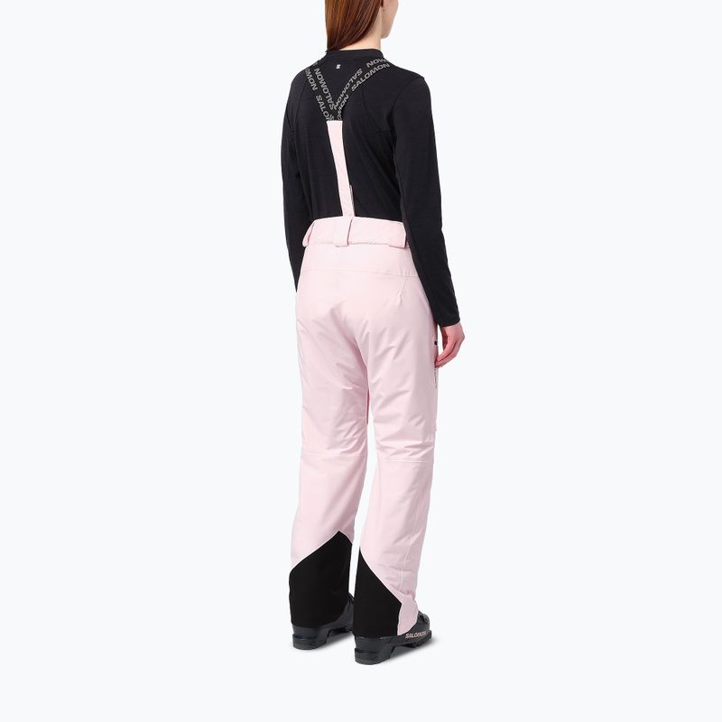 Дамски скиорски панталони Salomon Brilliant icy pink 2