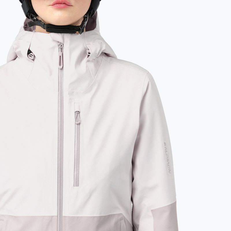 Дамско скиорско яке Salomon Highland white sand/silver cloud 3