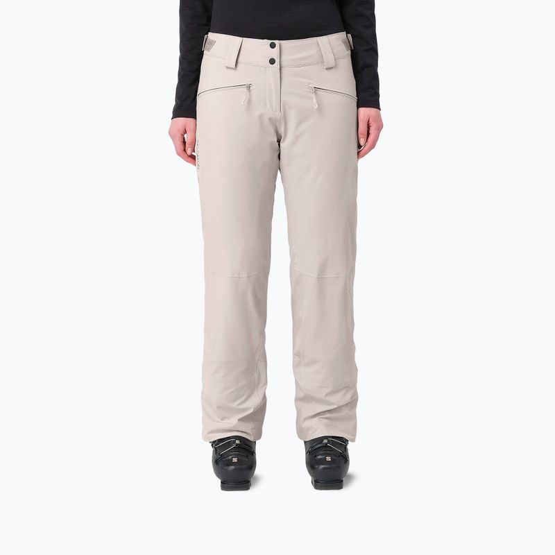 Дамски скиорски панталони Salomon Edge silver cloud