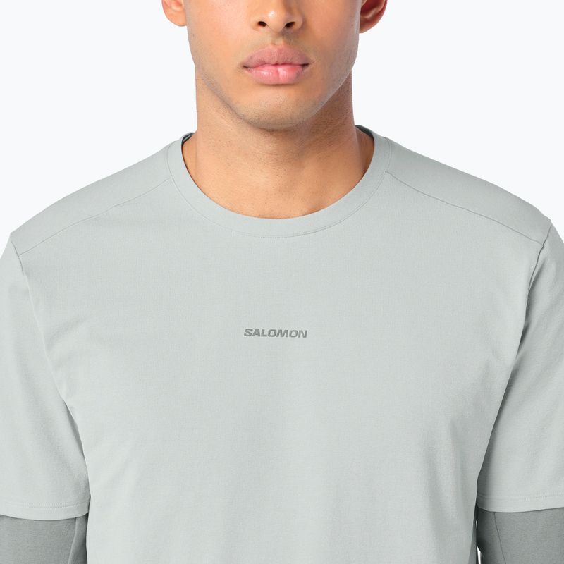 Мъжка тениска Salomon Trackline wrought iron 3