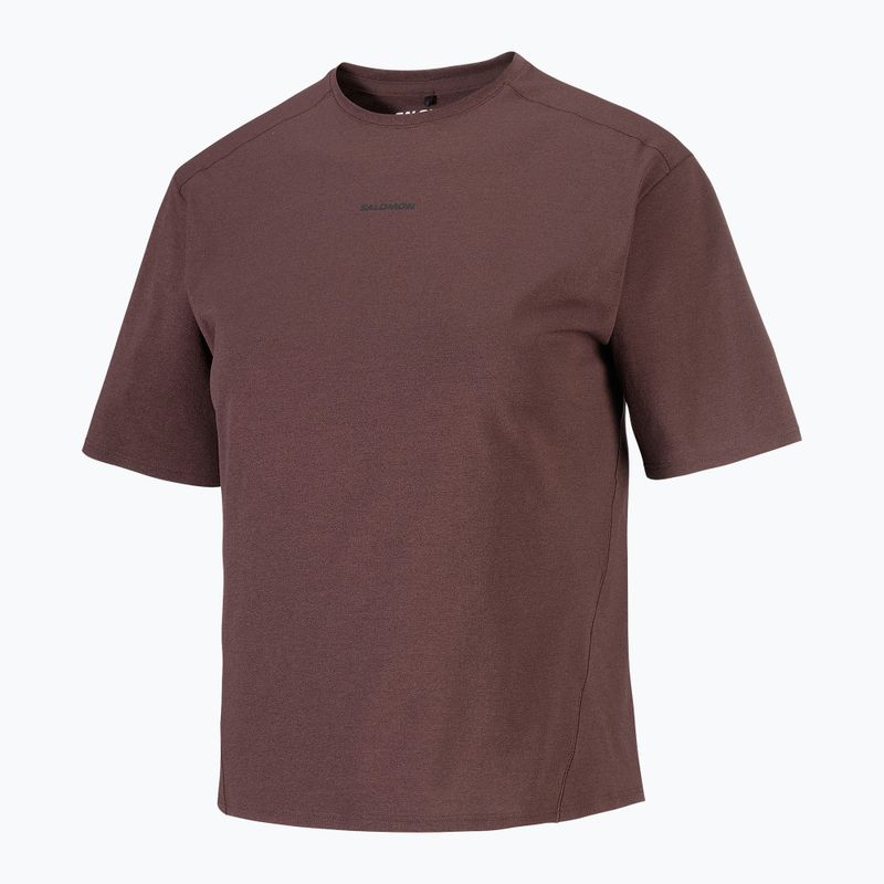 Дамска тениска Salomon Trackline coffee bean 5