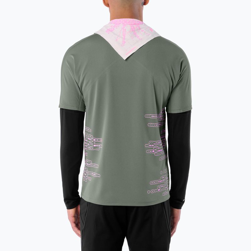 Мъжка тениска за бягане Salomon Sense Aero GFX Tee SS castor gray/pink frosting 2