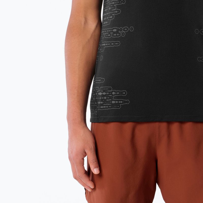 Мъжка тениска за бягане Salomon Sense Aero GFX Tee SS deep black/black beauty 3