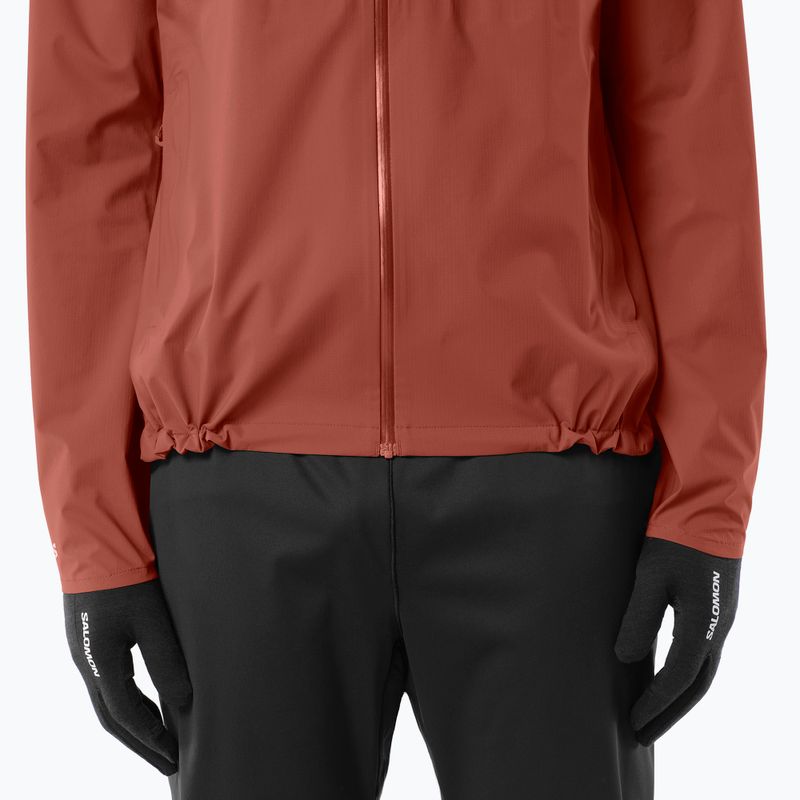 Мъжко яке за бягане Salomon Bonatti Waterproof burnt umber 4