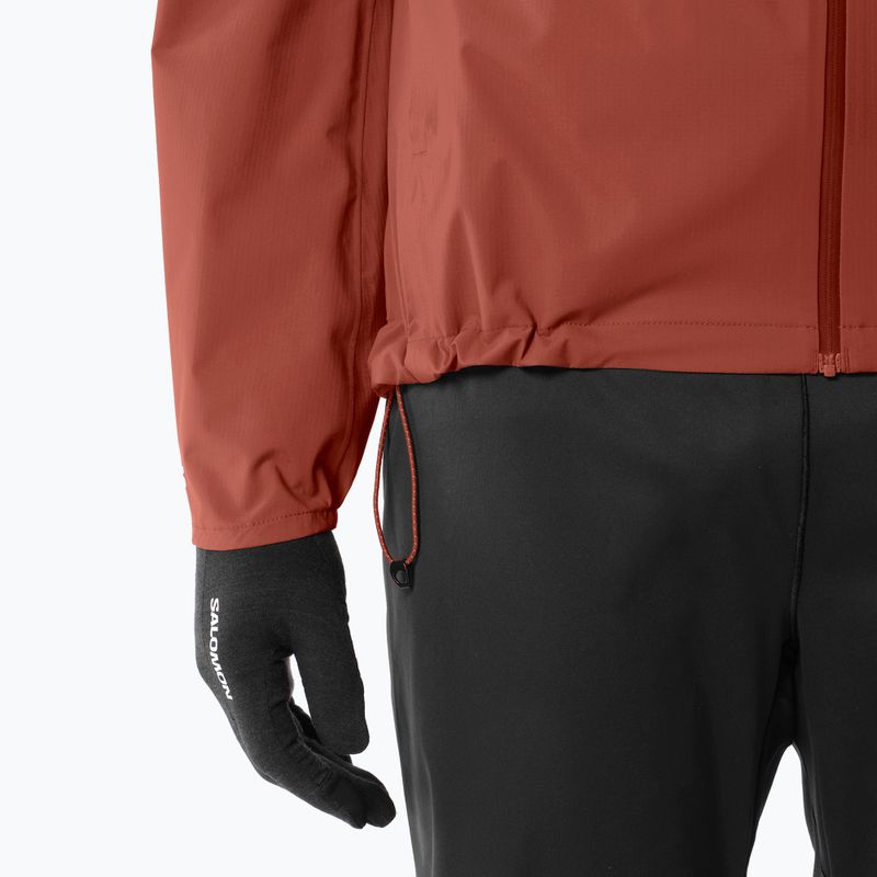 Мъжко яке за бягане Salomon Bonatti Waterproof burnt umber 7
