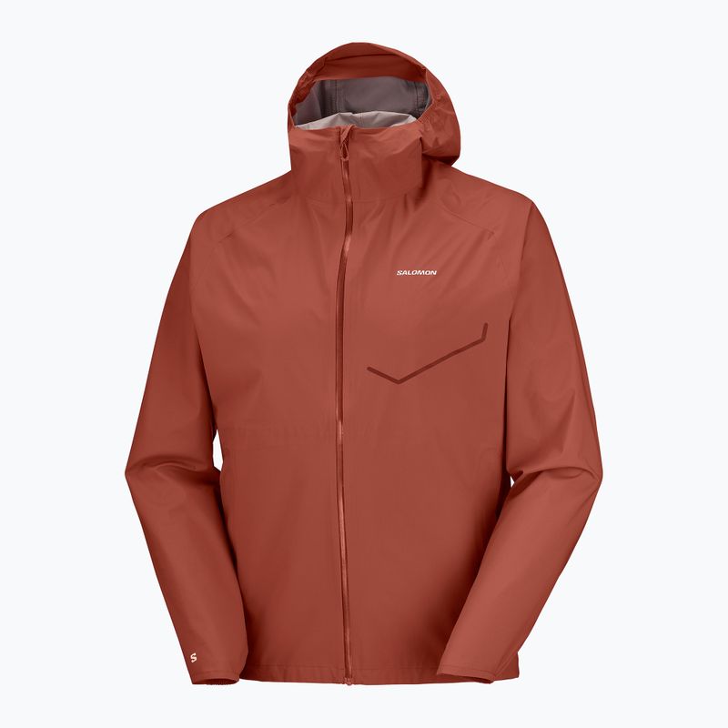 Мъжко яке за бягане Salomon Bonatti Waterproof burnt umber 8