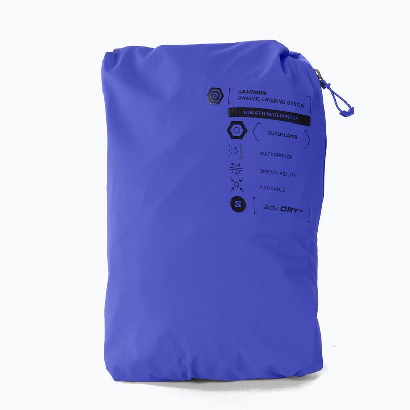 Мъжко яке за бягане Salomon Bonatti Waterproof clematis blue 9