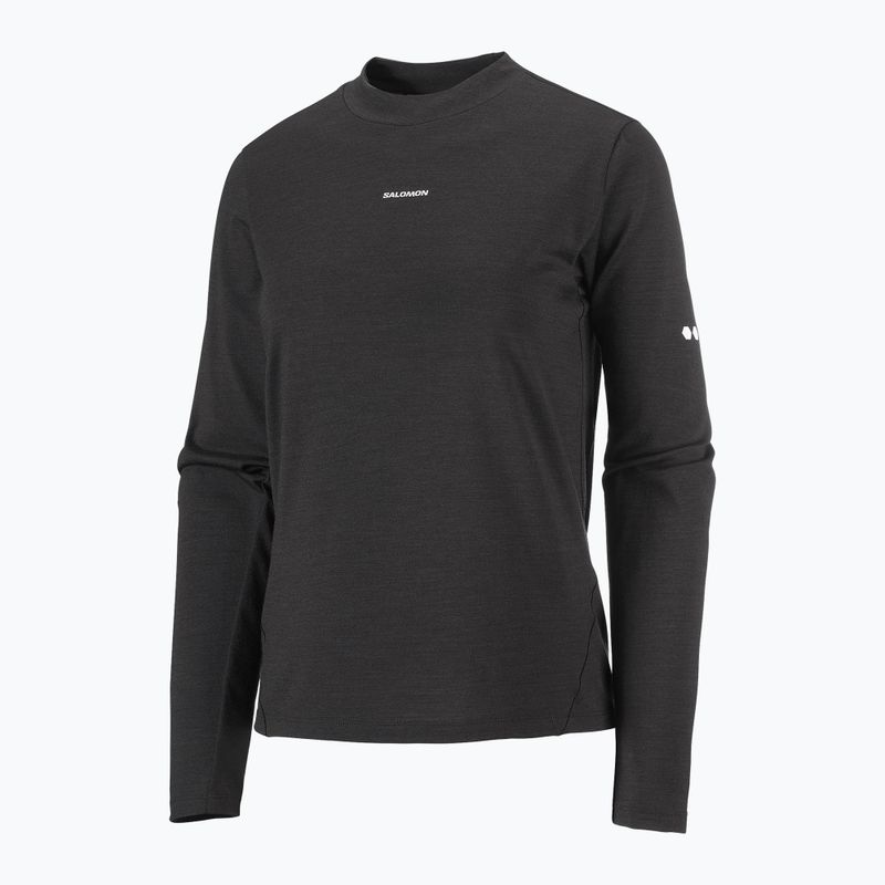 Дамска блуза за бягане с дълъг ръкав Salomon Sense Merino Tee LS deep black 5