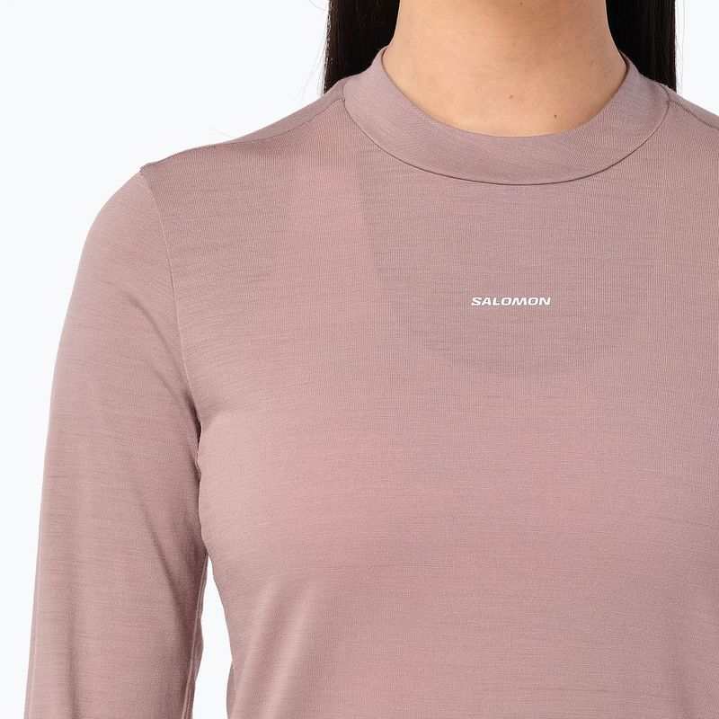 Дамска блуза за бягане с дълъг ръкав Salomon Sense Merino Tee LS antler 3