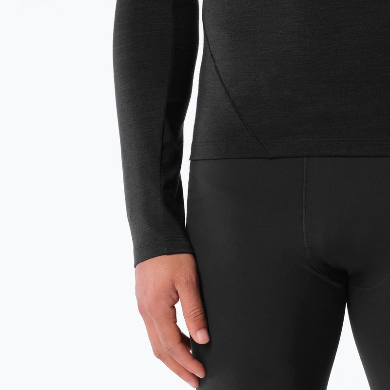 Мъжка блуза за бягане с дълъг ръкав Salomon Sense Merino Tee LS deep black 5