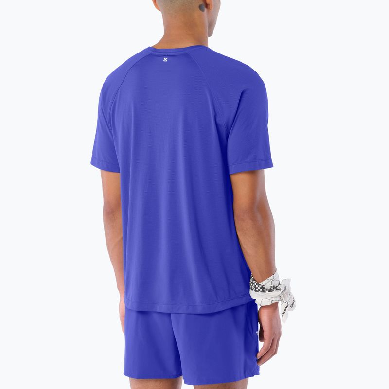 Мъжка тениска за бягане Salomon Shakeout Core SS Tee clematis blue 2