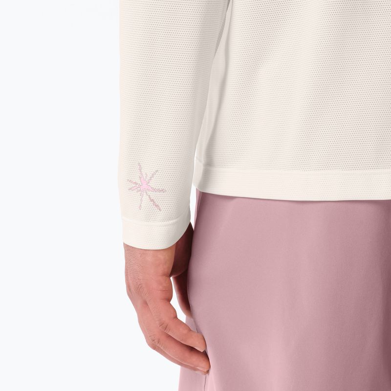 Мъжка блуза за бягане с дълъг ръкав Salomon Shakeout Core Tee GFX LS whisper white/pink frosting 4