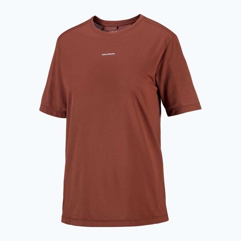 Дамска тениска за бягане Salomon Shakeout Core SS Tee burnt umber 4