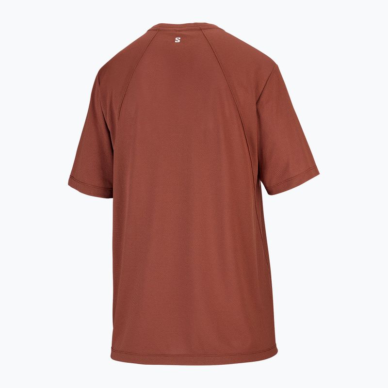 Дамска тениска за бягане Salomon Shakeout Core SS Tee burnt umber 5