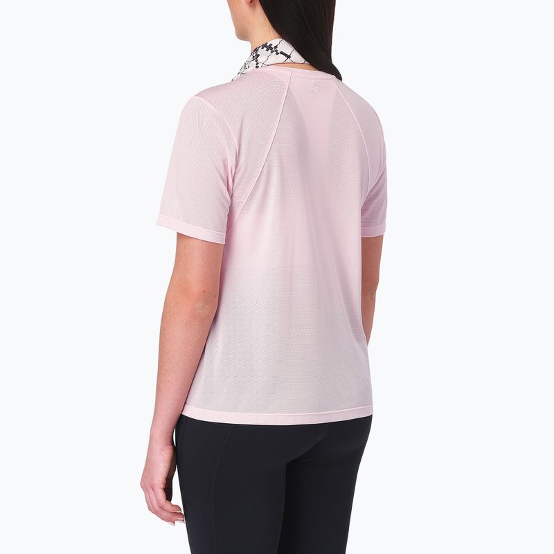 Дамска тениска за бягане Salomon Shakeout Core SS Tee icy pink 2