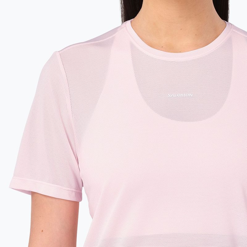 Дамска тениска за бягане Salomon Shakeout Core SS Tee icy pink 3