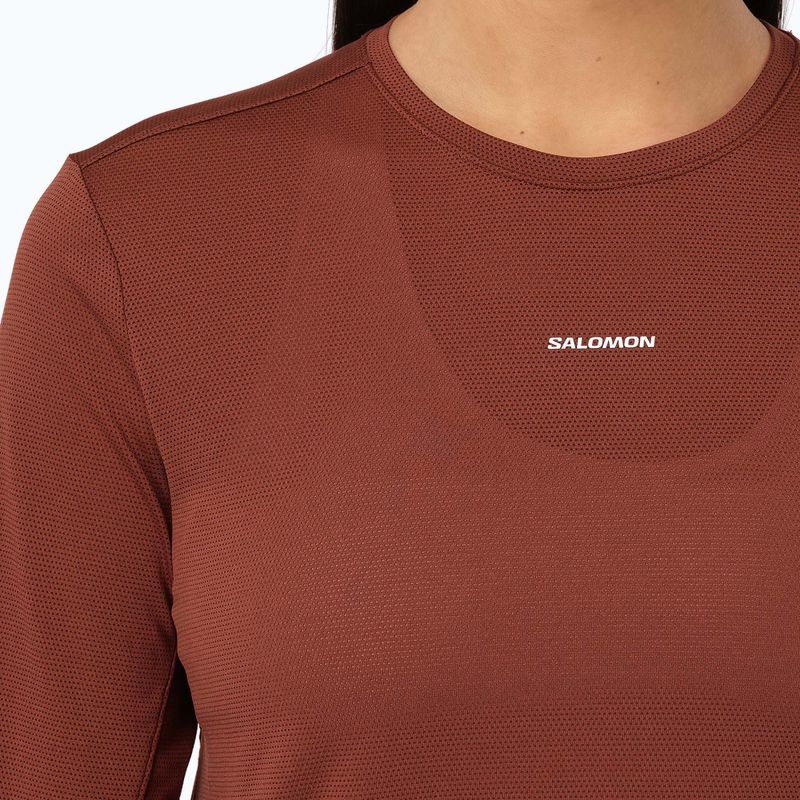 Дамска блуза за бягане с дълъг ръкав Salomon Shakeout Core LS Tee burnt umber 3