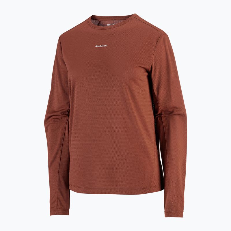 Дамска блуза за бягане с дълъг ръкав Salomon Shakeout Core LS Tee burnt umber 4