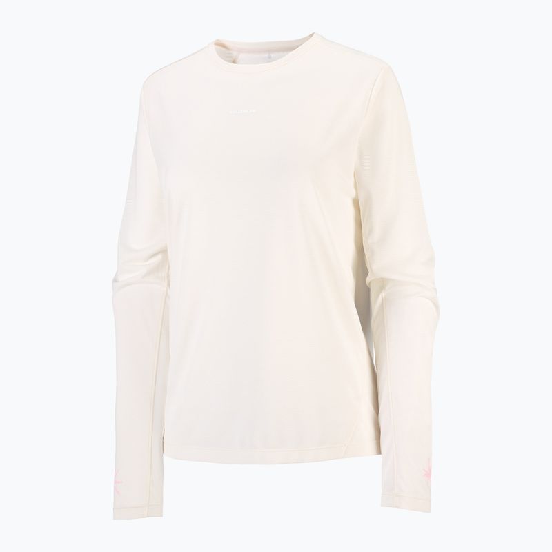 Дамска блуза за бягане с дълъг ръкав Salomon Shakeout Core Tee GFX LS whisper white/pink frosting 5