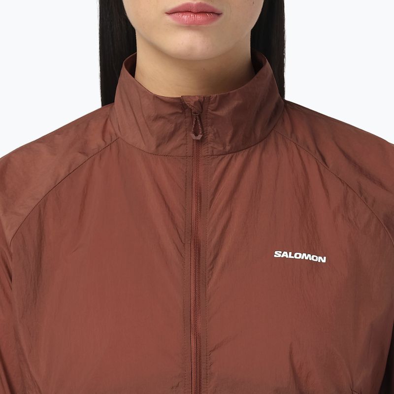 Дамско яке за бягане Salomon Shakeout Fly burnt umber 3