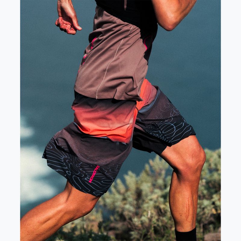 Дамски шорти за бягане Salomon Shortney 10" Shorts rose taupe 7