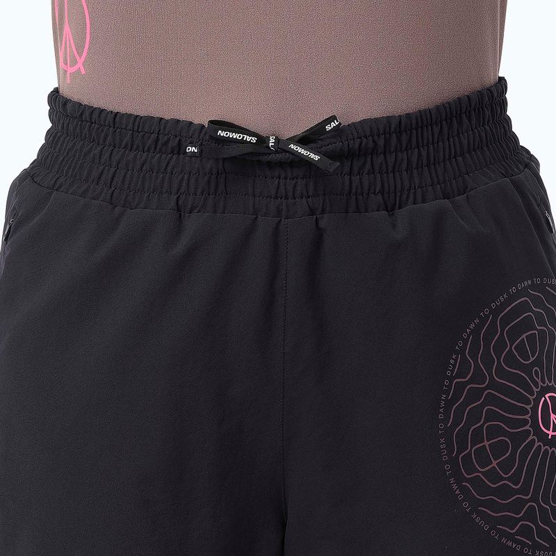 Дамски шорти за бягане Salomon SHKout Courtney 4" deep black 4