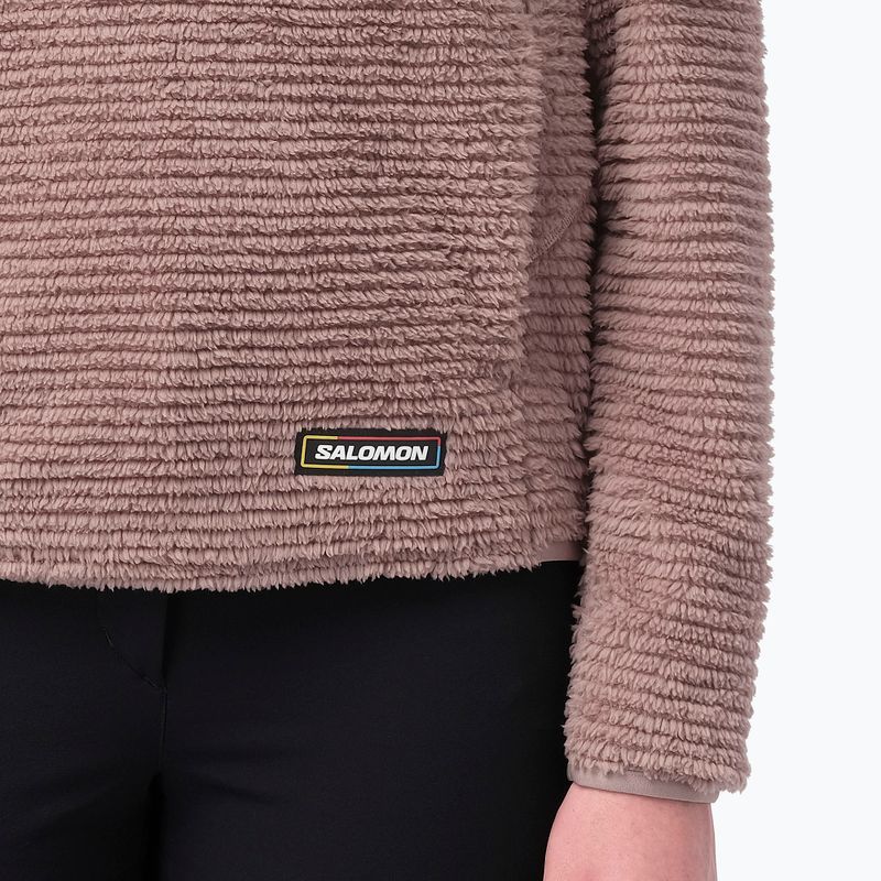 Дамски поларен суитшърт Salomon Thernova Fleece antler 4