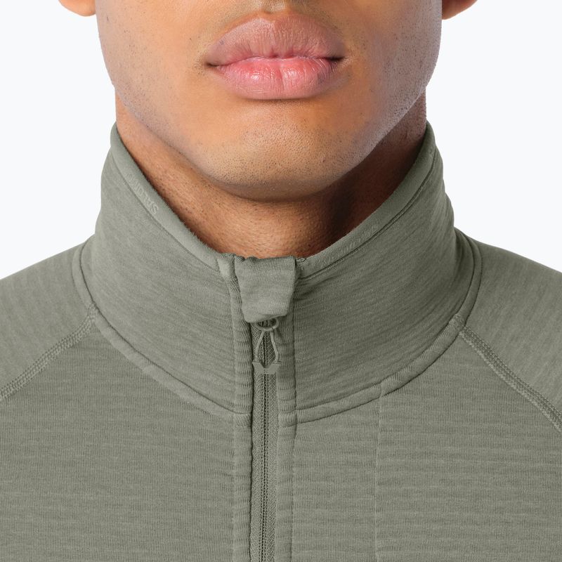 Мъжки суитшърт за трекинг Salomon Essential Lightwarm Full Zip castor gray 3