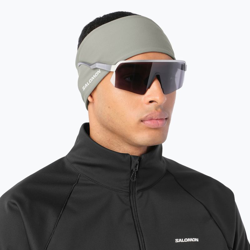 Лента за глава Salomon Run Tech Headband castor gray 2