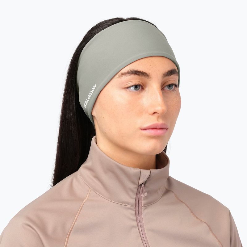 Лента за глава Salomon Run Tech Headband castor gray 3