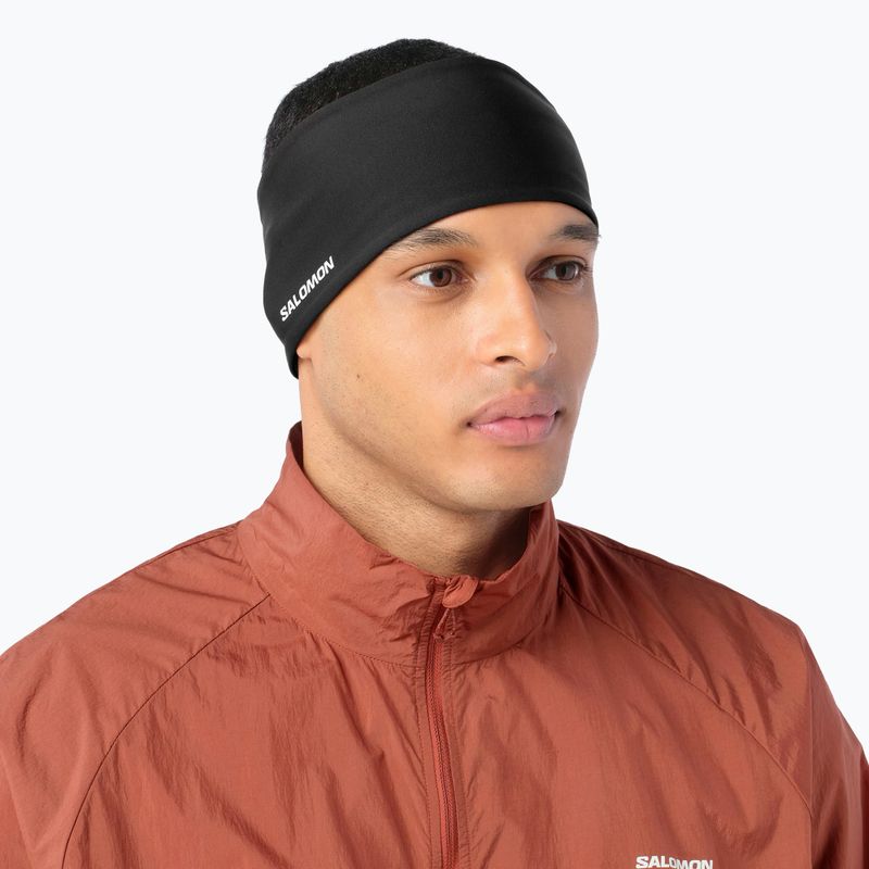Лента за глава Salomon Run Tech Headband deep black 2