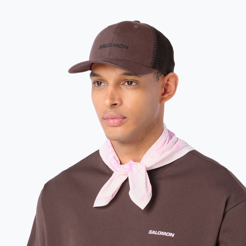 Шапка с козирка Salomon Logo Trucker coffee bean 2
