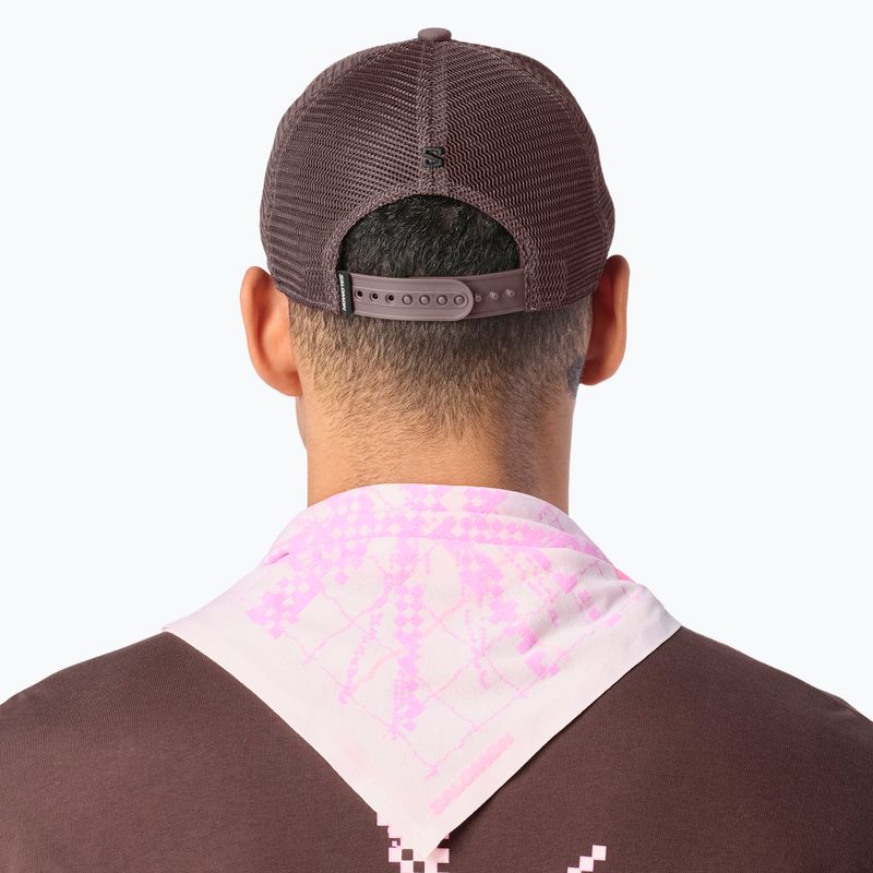 Шапка с козирка Salomon Logo Trucker coffee bean 3