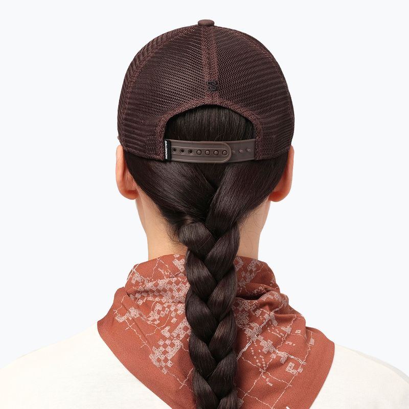 Шапка с козирка Salomon Logo Trucker coffee bean 5
